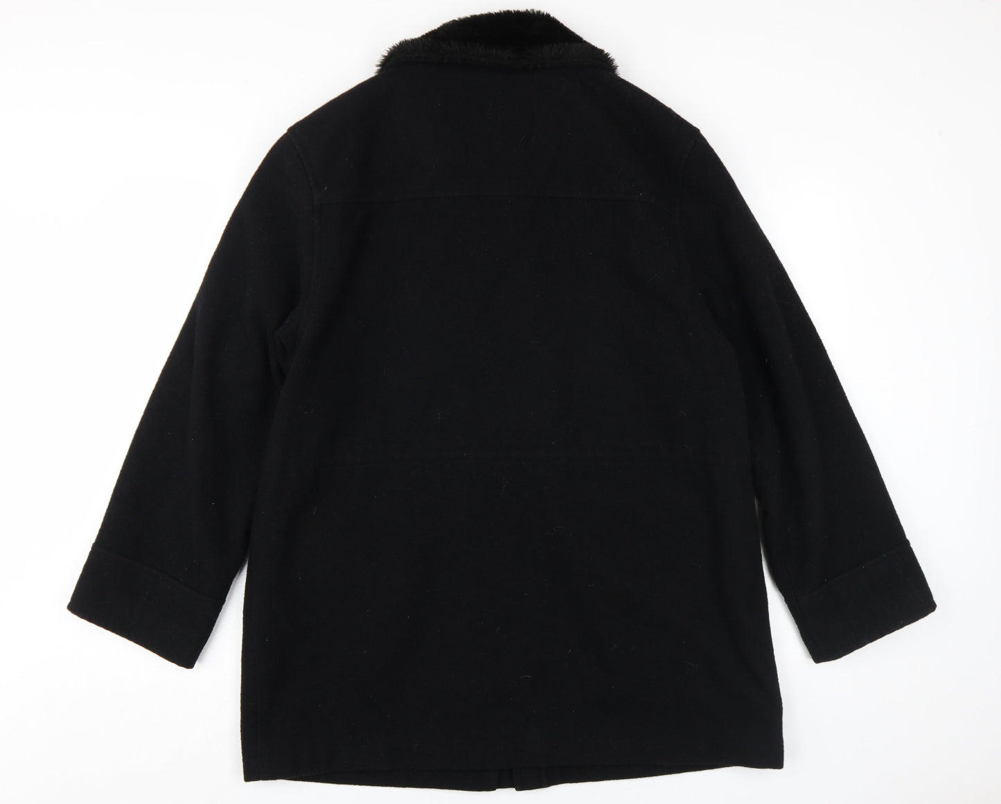 Womens UK Size M Richards Black Overcoat
