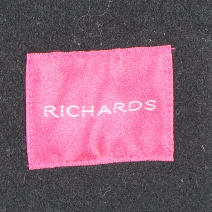 Womens UK Size M Richards Black Overcoat