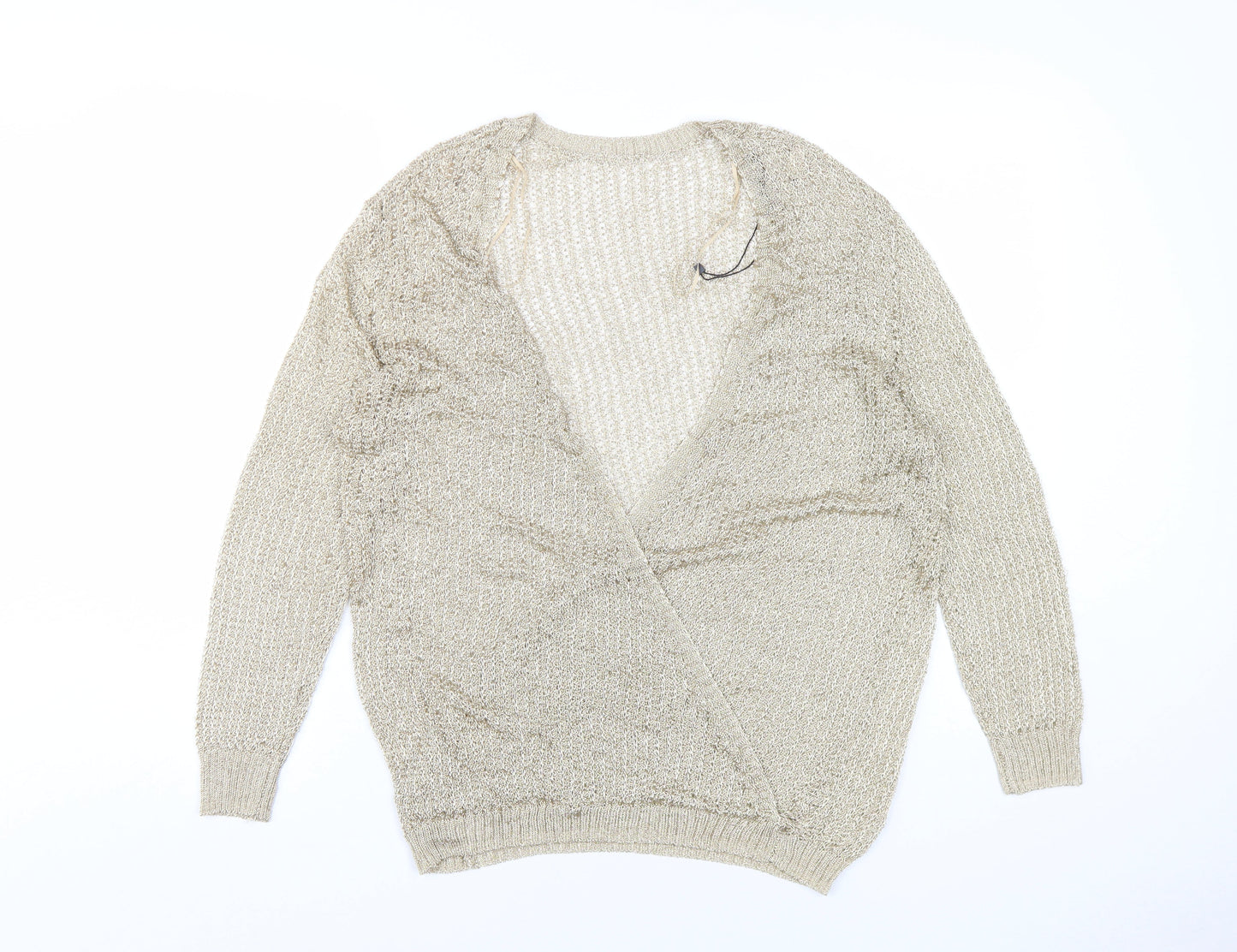 Womens UK Size M Zara Beige Pullover Jumper