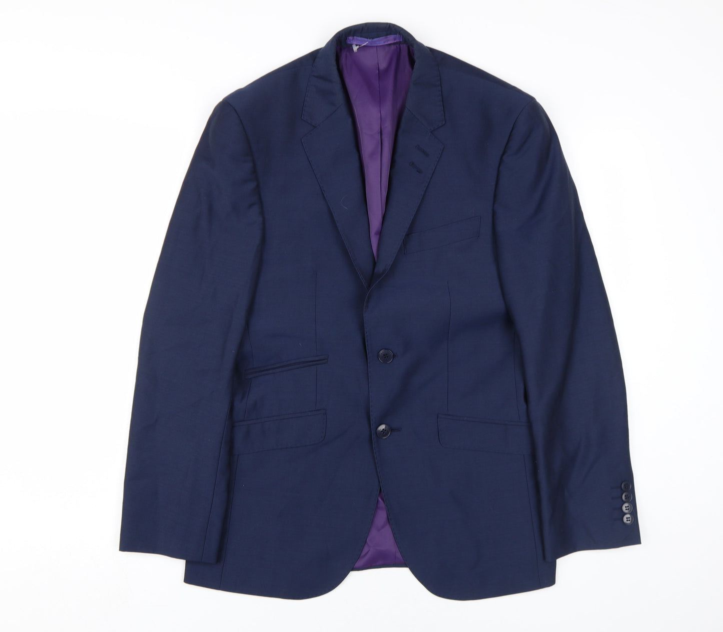 Mens UK Size 36 Marks and Spencer Regular Blue Suit Jacket
