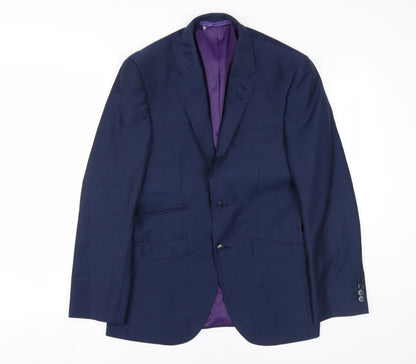Mens UK Size 36 Marks and Spencer Regular Blue Suit Jacket