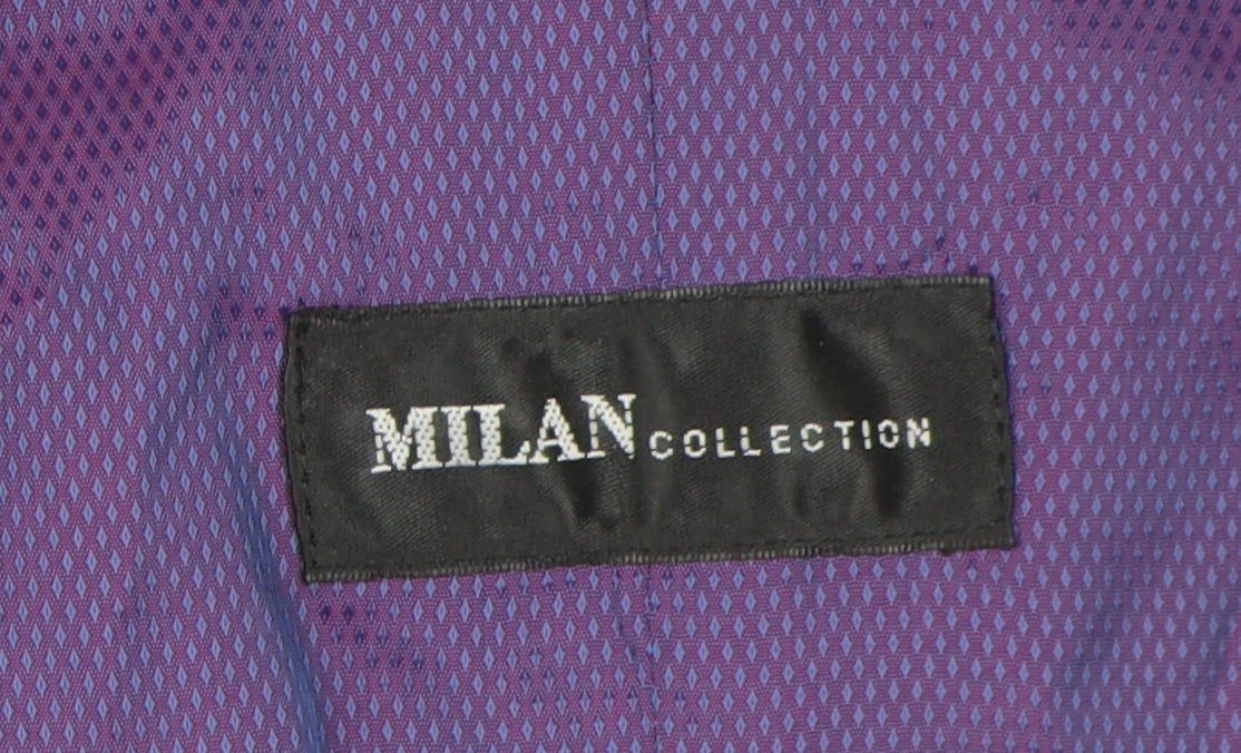 Mens UK Size 36 Milan Collection Regular Black Suit Waistcoat