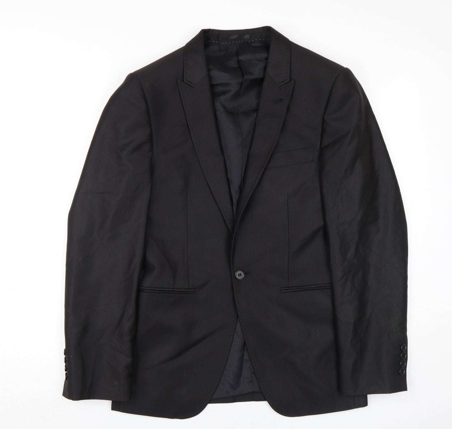 Mens UK Size 36 Milan Collection Regular Black Suit Jacket