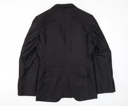 Mens UK Size 36 Milan Collection Regular Black Suit Jacket