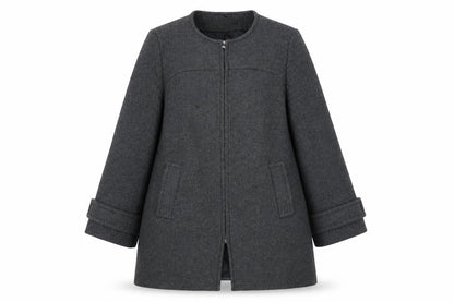 Womens UK Size 14 Zara Grey Overcoat