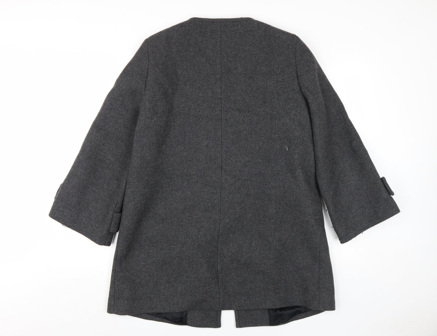 Womens UK Size 14 Zara Grey Overcoat
