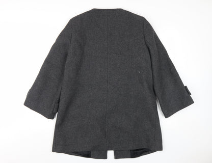 Womens UK Size 14 Zara Grey Overcoat