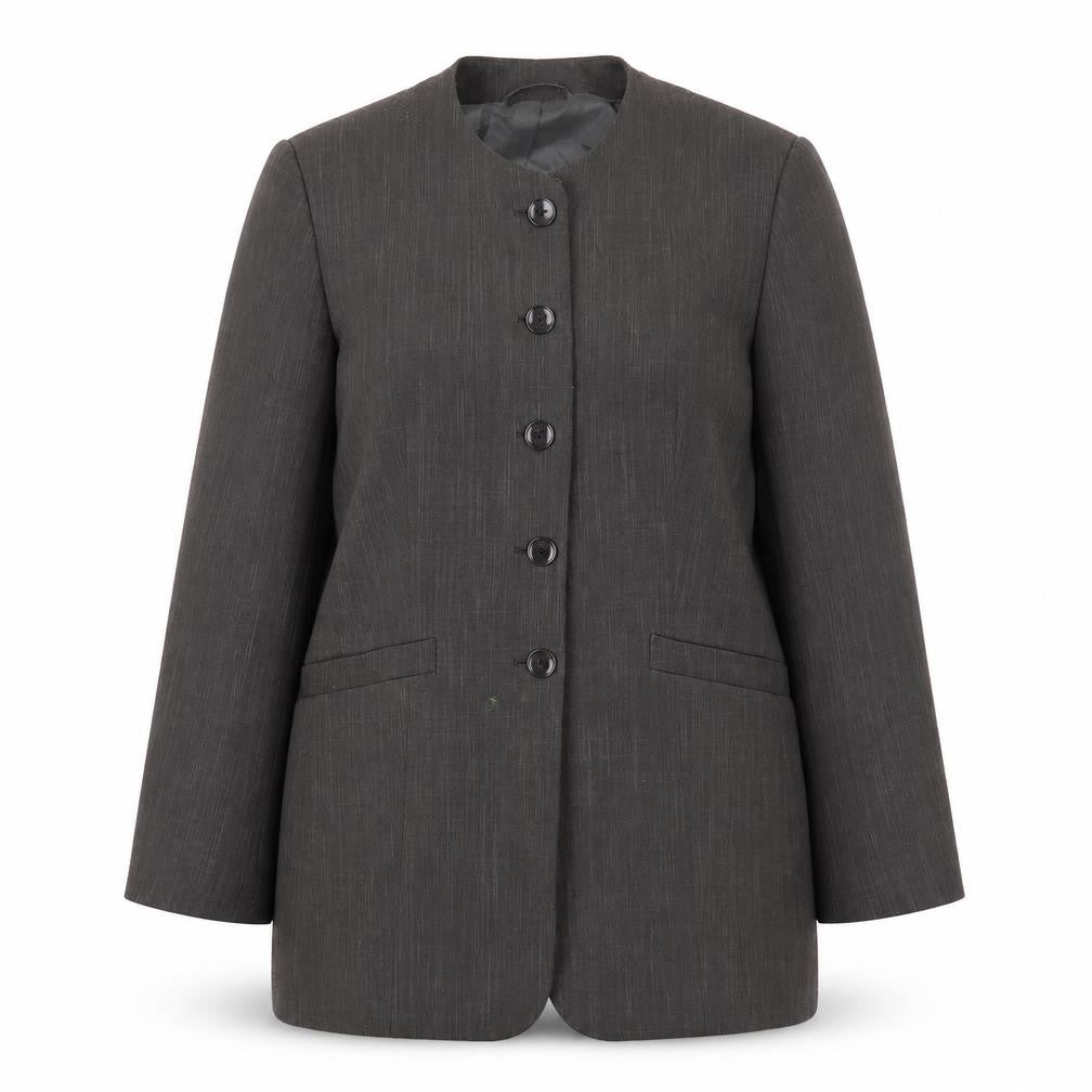 Womens UK Size 16 C&A Black Overcoat