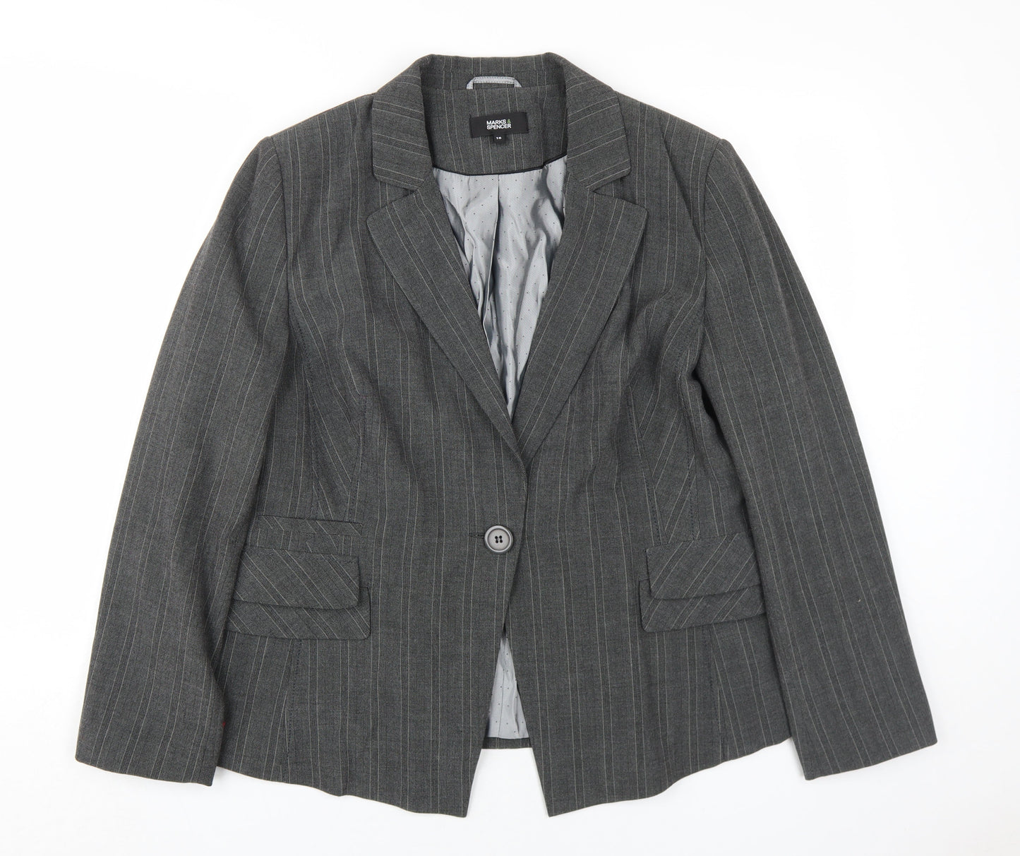 Marks and Spencer Grey Pinstripe Women's Jacket