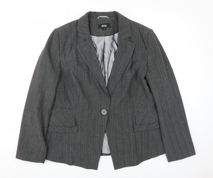 Marks and Spencer Grey Pinstripe Women's Jacket