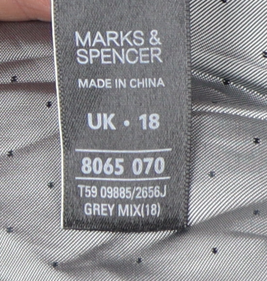 Marks and Spencer Grey Pinstripe Women's Jacket