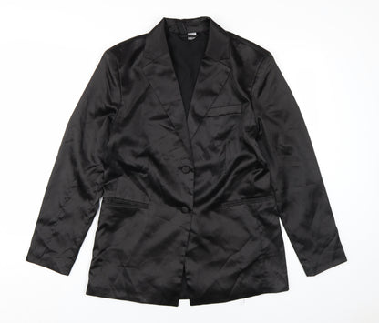 Womens UK Size 2XS H&M Black Basic Jacket