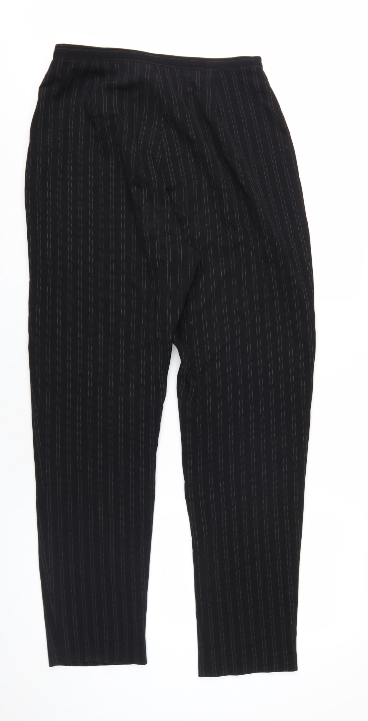 Womens UK Size 12 Kaliko Regular Fit Dress Pants Black Trousers