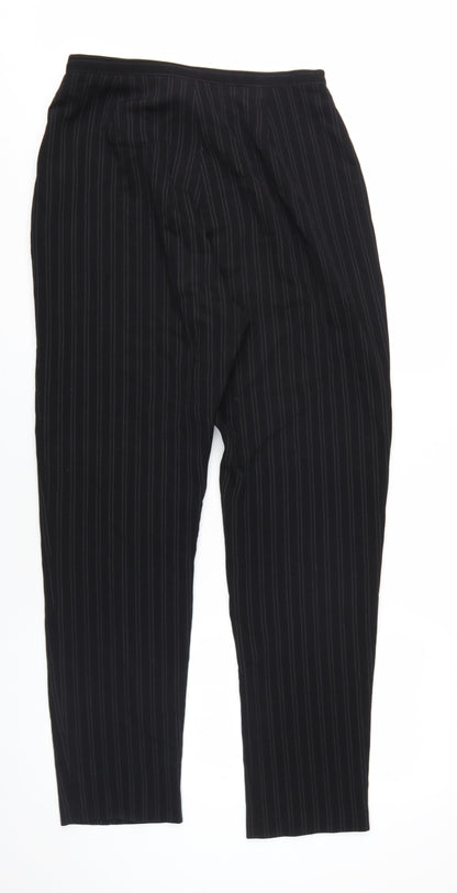 Womens UK Size 12 Kaliko Regular Fit Dress Pants Black Trousers