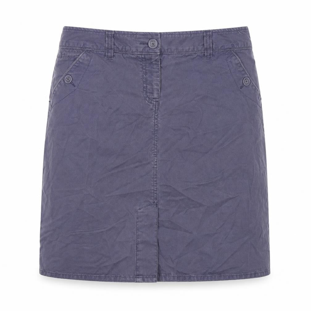 Marks and Spencer Women's Blue Cotton Skirt Size 12