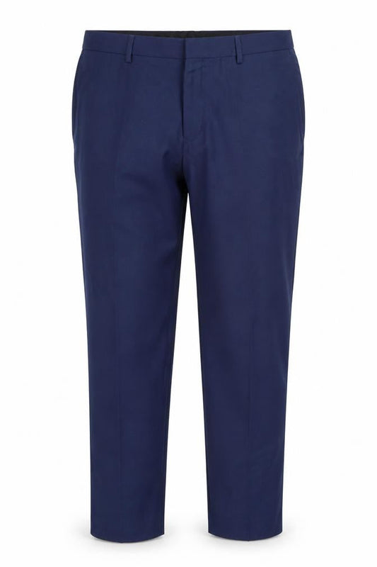 Mens UK Size 36R Burton Menswear London Regular Fit Dress Pants Blue Trousers