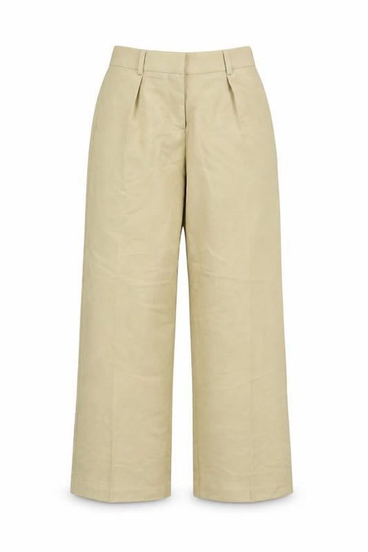 Womens UK Size 6 ASOS DESIGN Classic Fit Dress Pants Beige Trousers