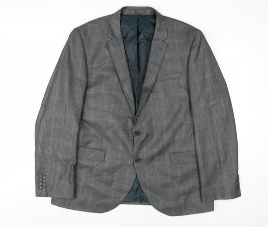 Mens UK Size 46 NEXT Regular Grey Suit Jacket