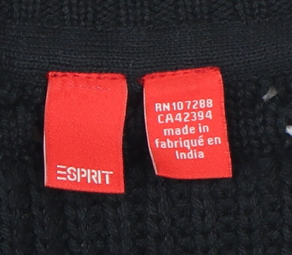 Womens UK Size L Esprit Black Cardigan Jumper