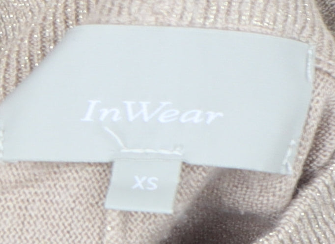 Womens UK Size XS InWear Beige Pullover Jumper