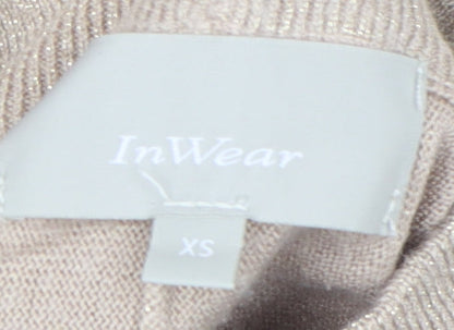Womens UK Size XS InWear Beige Pullover Jumper