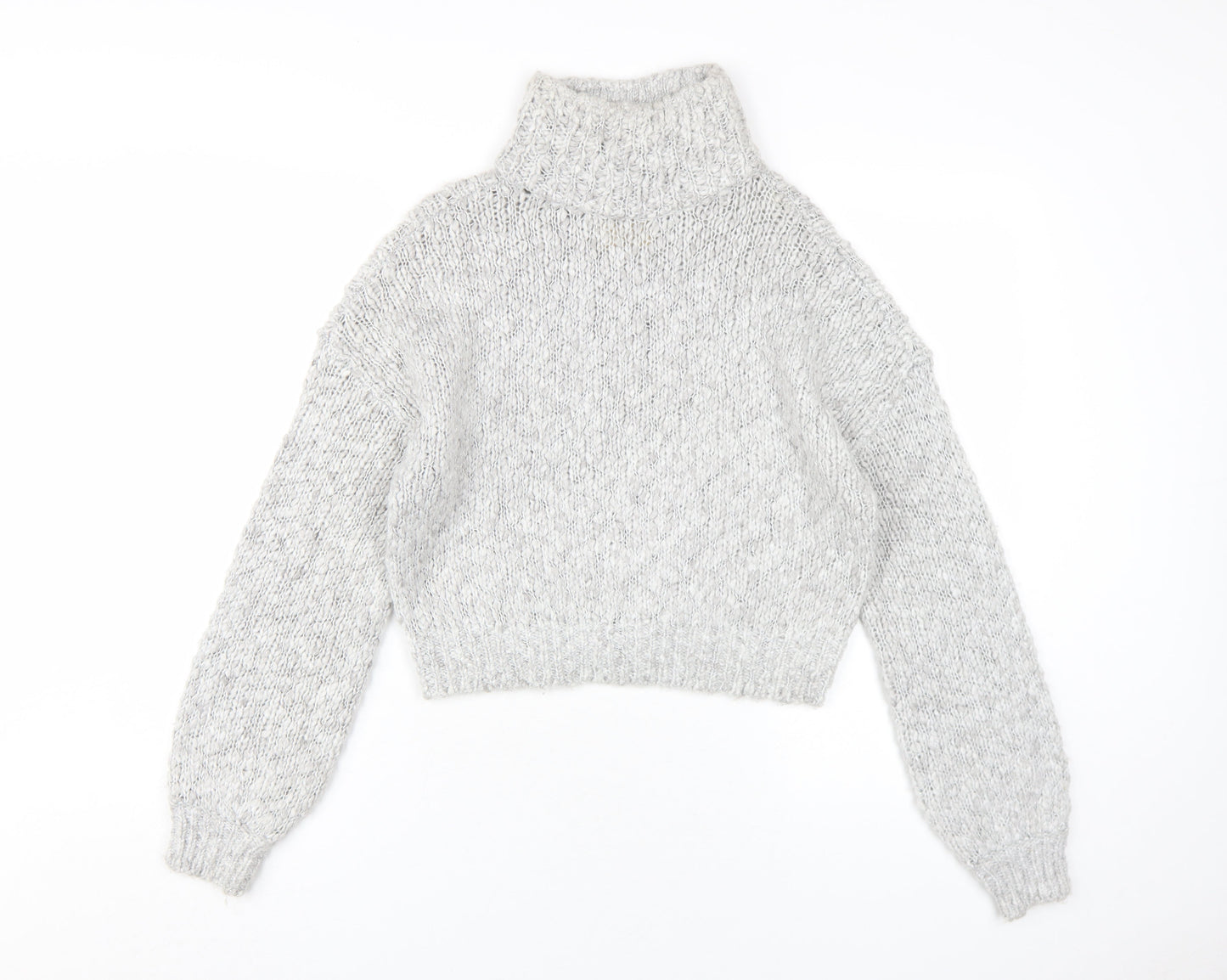 Womens UK Size XS Hollister Grey Pullover Jumper