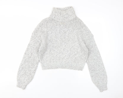 Womens UK Size XS Hollister Grey Pullover Jumper
