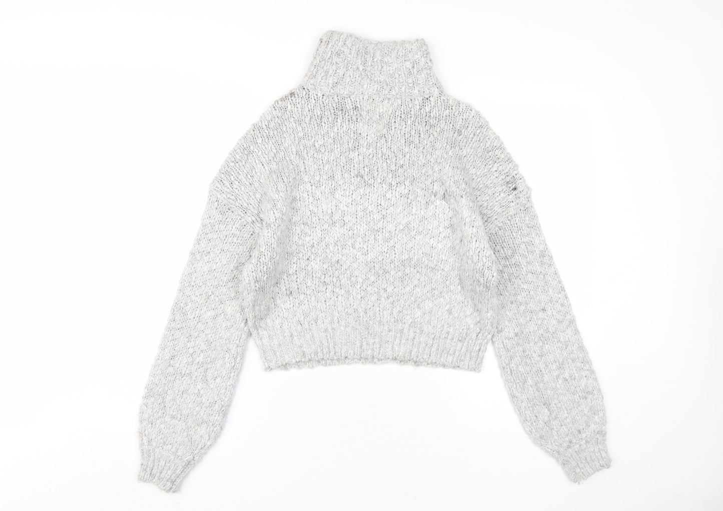 Womens UK Size XS Hollister Grey Pullover Jumper