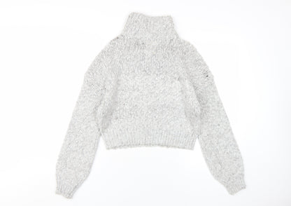 Womens UK Size XS Hollister Grey Pullover Jumper