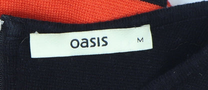 Womens UK Size M Oasis Multicoloured Pullover Jumper