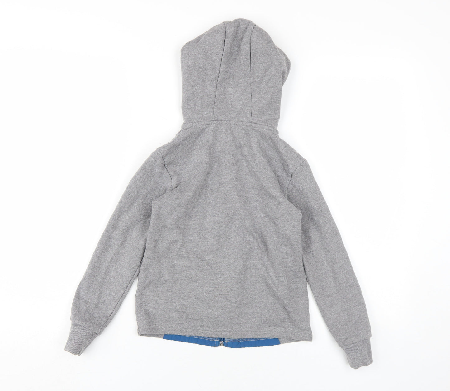 Lily & Dan Boys Grey Full Zip Hoodie Size 7-8 Years