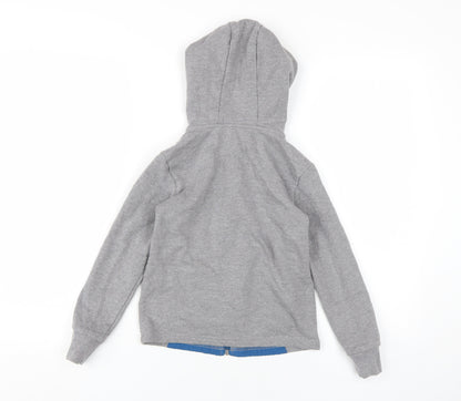 Lily & Dan Boys Grey Full Zip Hoodie Size 7-8 Years