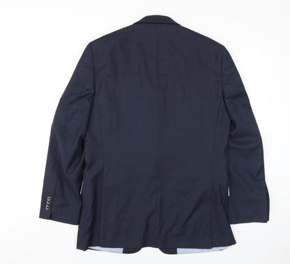 Mens UK Size 40 Daniel Hechter Regular Blue Suit Jacket