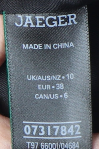 Jaeger Women's Black Wool Blazer Size 10