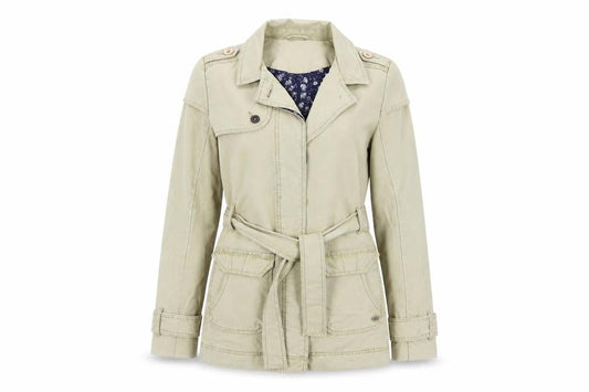 Quiksilver Beige Women's XS Trench Coat Jacket