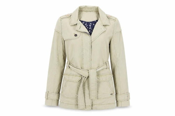 Quiksilver Beige Women's XS Trench Coat Jacket