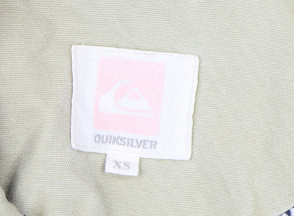 Quiksilver Beige Women's XS Trench Coat Jacket