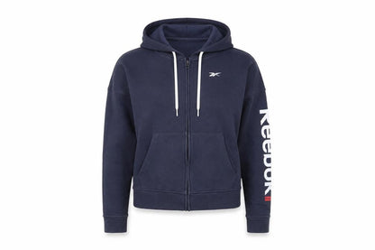 Womens UK Size XS Reebok Blue Full Zip Hoodie