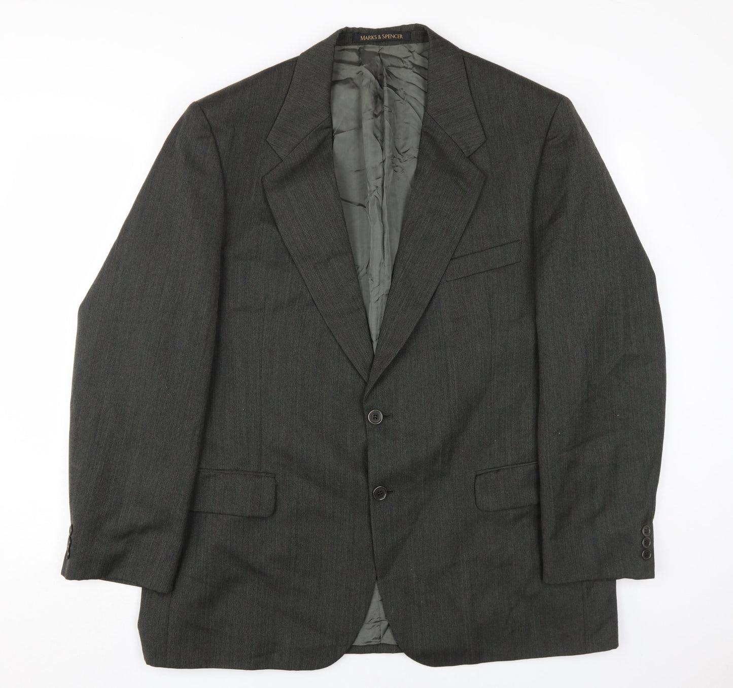 Mens UK Size 44 Marks and Spencer Regular Green Suit Jacket