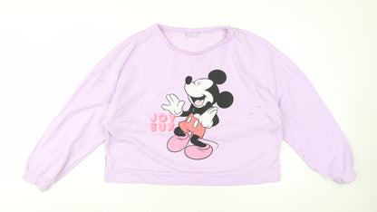 Womens UK Size 16-18 Disney Purple Pullover Sweatshirt
