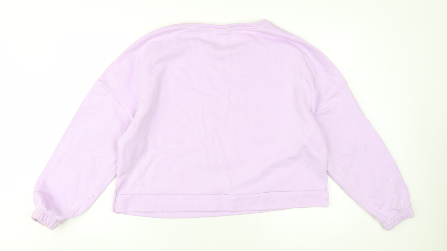 Womens UK Size 16-18 Disney Purple Pullover Sweatshirt