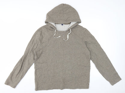Gap Unisex Brown Cotton Hoodie L - Casual Autumn/Winter