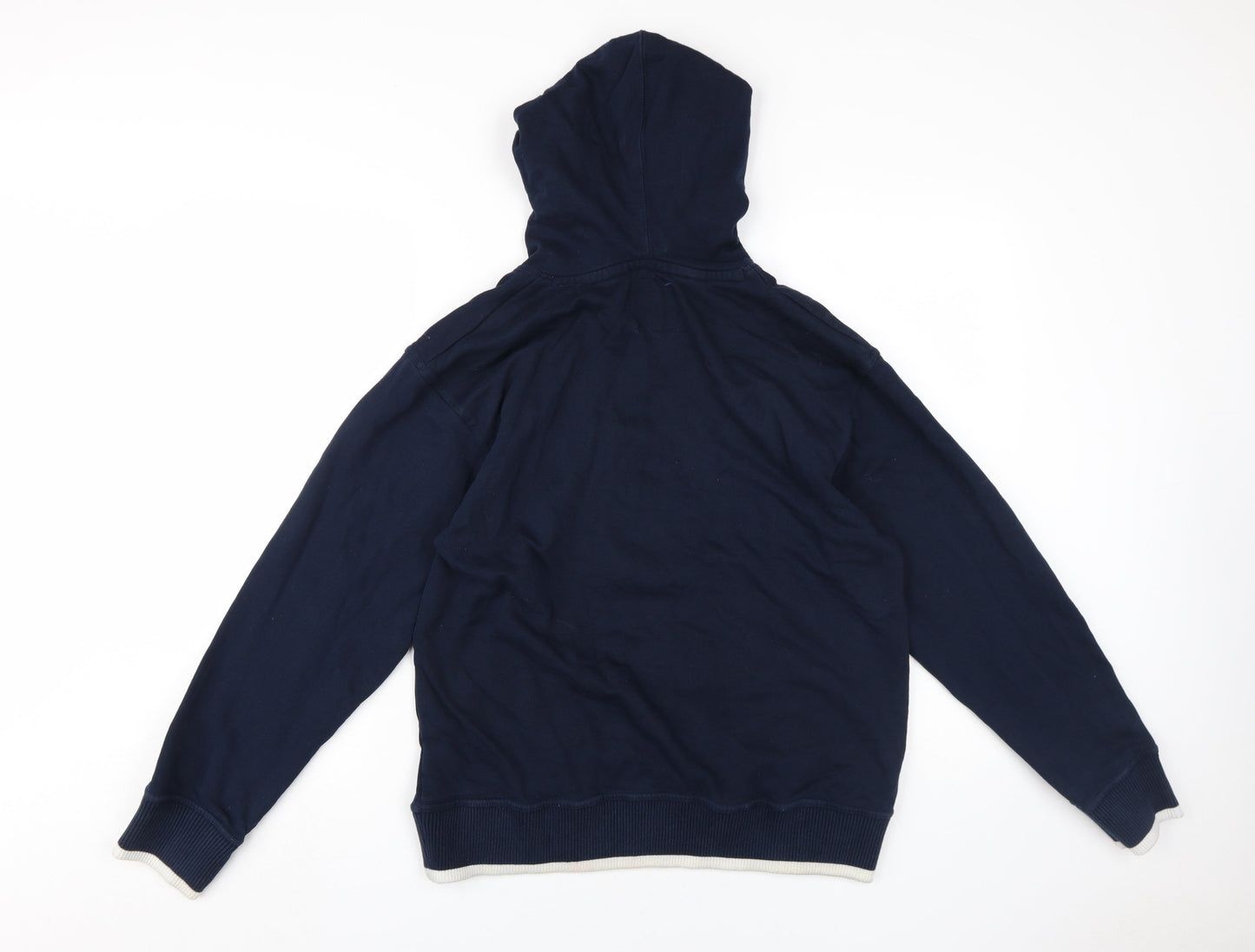 RBS Boys Blue Pullover Hoodie Medium Sports Logo Rugby