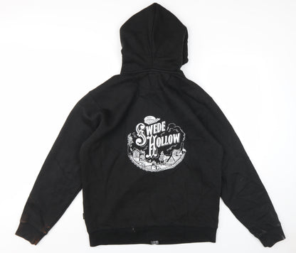 North Pro Men's Black Full Zip Hoodie L