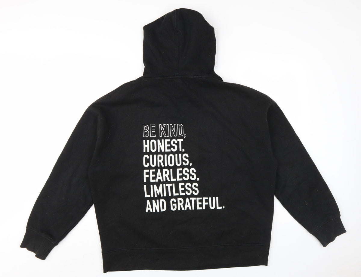 Back view of Nobody's Child Women's Black Pullover Hoodie -, size L