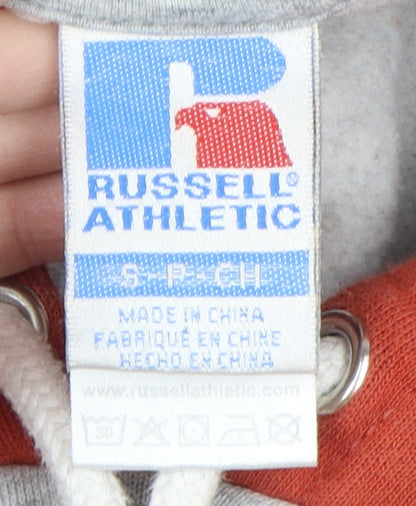 Russell Athletic Unisex Kids Colourblock Hoodie S