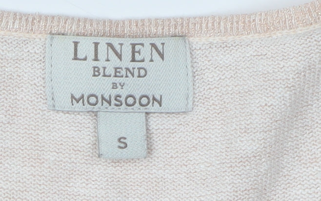Monsoon Women's Beige Pullover Jumper S