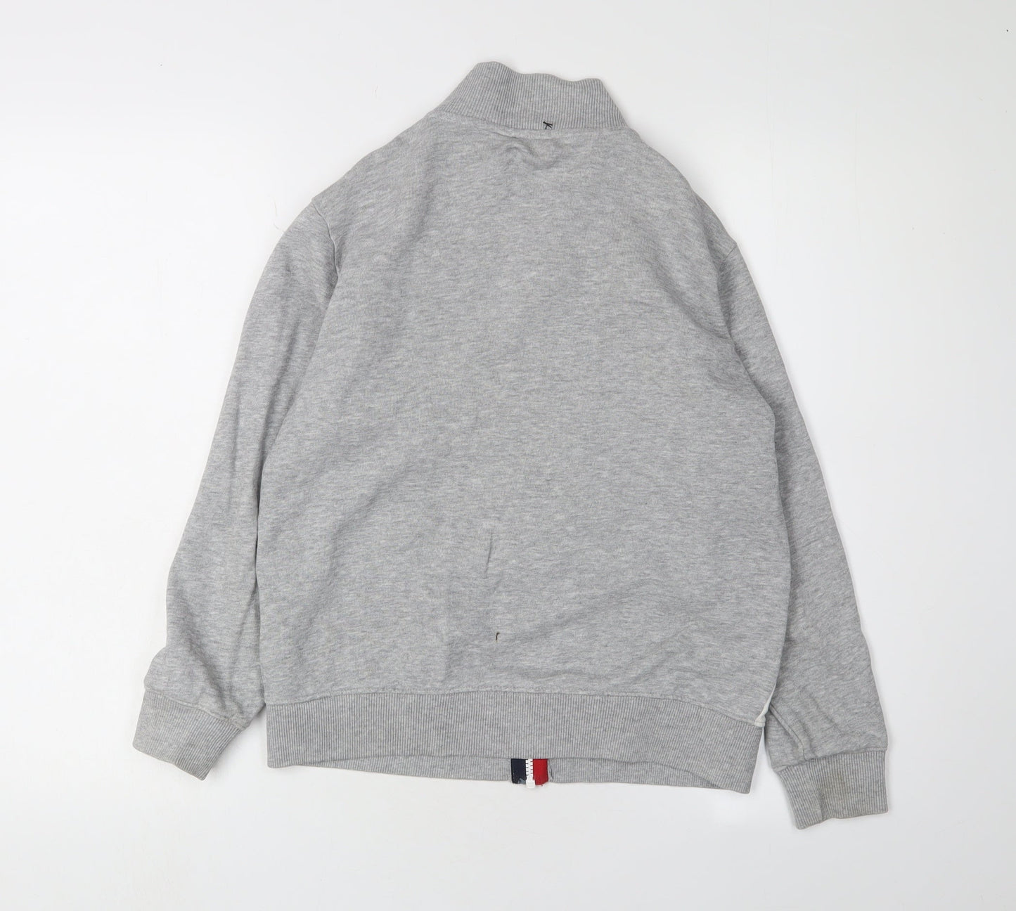 United Colors of Benetton Boys Grey Full Zip Hoodie, Size 8-9 Years