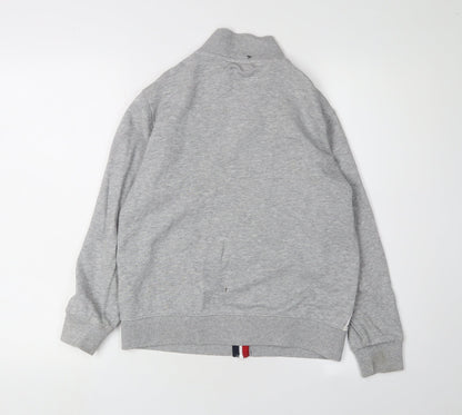 United Colors of Benetton Boys Grey Full Zip Hoodie, Size 8-9 Years