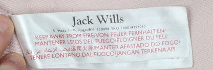 Womens UK Size S Jack Wills Pink Pullover Sweatshirt